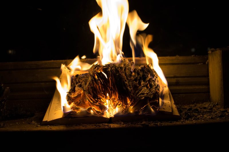 burned book